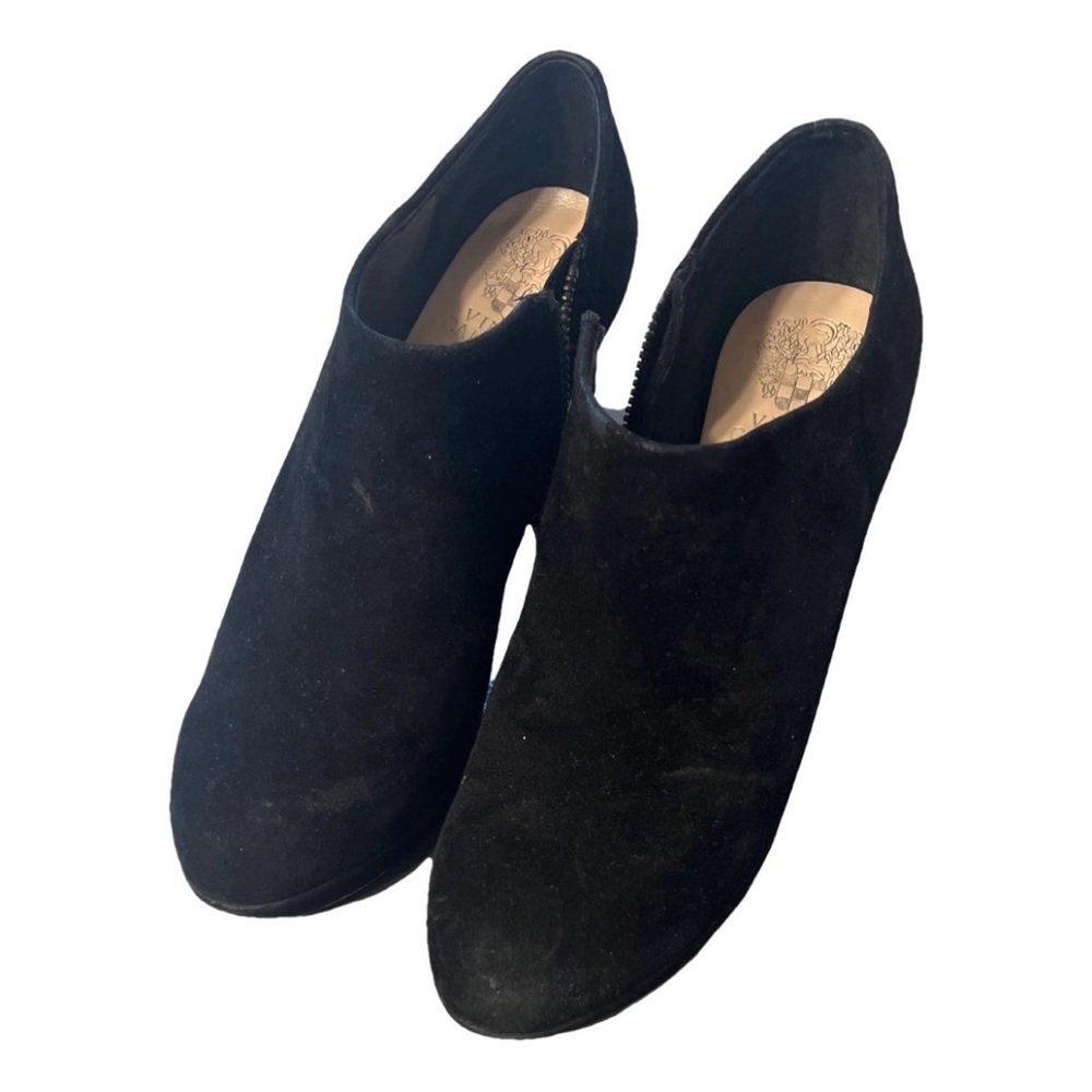 Vince Camuto Black Suede Ankle Booties